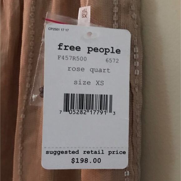 Free People Jagged Edge Beaded Asymmetrical Skirt - Picture 4 of 6